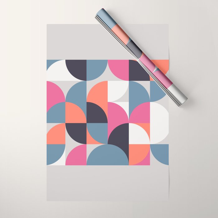 Mid Century Geometric 21 Wrapping Paper Gallery Image 1