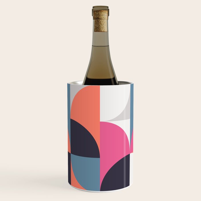 Mid Century Geometric 21 Wine Chiller Gallery Image 1