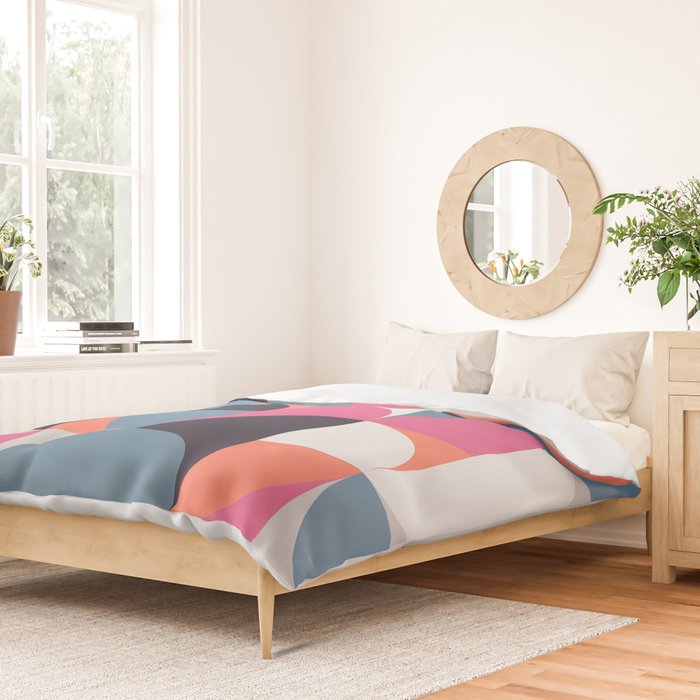 Mid Century Geometric 21 Duvet Cover Gallery Image 2