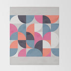 Mid Century Geometric 21 Throw Blanket Gallery Image 2