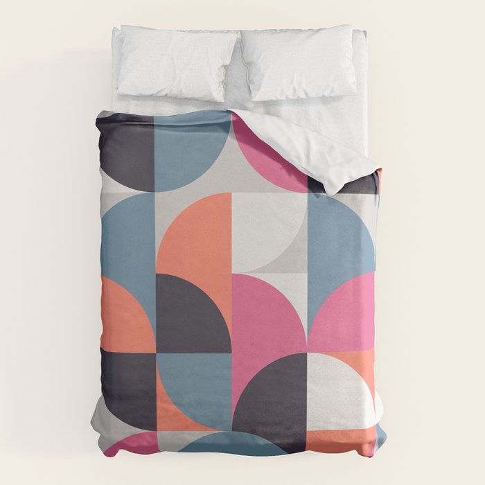 Mid Century Geometric 21 Duvet Cover Gallery Image 6