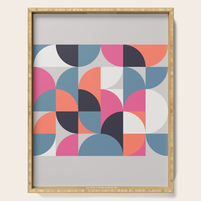 Mid Century Geometric 21 Serving Tray Gallery Image 1
