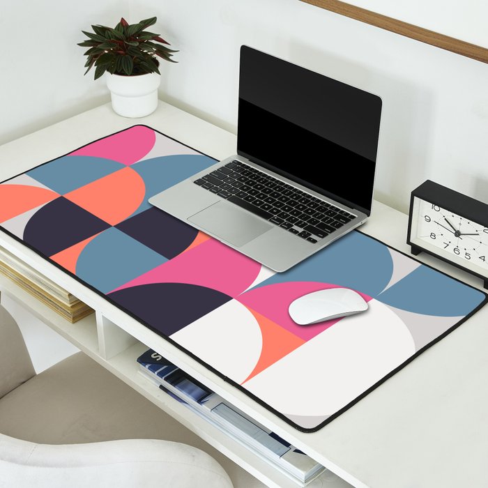 Mid Century Geometric 21 Desk Mat Gallery Image 2