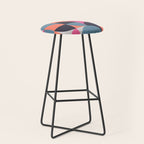 Mid Century Geometric 21 Stool Gallery Image 1