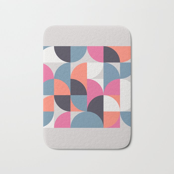 Mid Century Geometric 21 Bath Mat Gallery Image 1