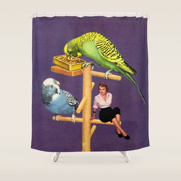 Birdie Shower Curtain Gallery Image 1