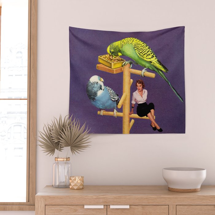 Birdie Wall Tapestry Gallery Image 2