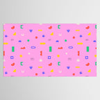 Abstract colorful organic shape art pattern Tablecloth Gallery Image 2