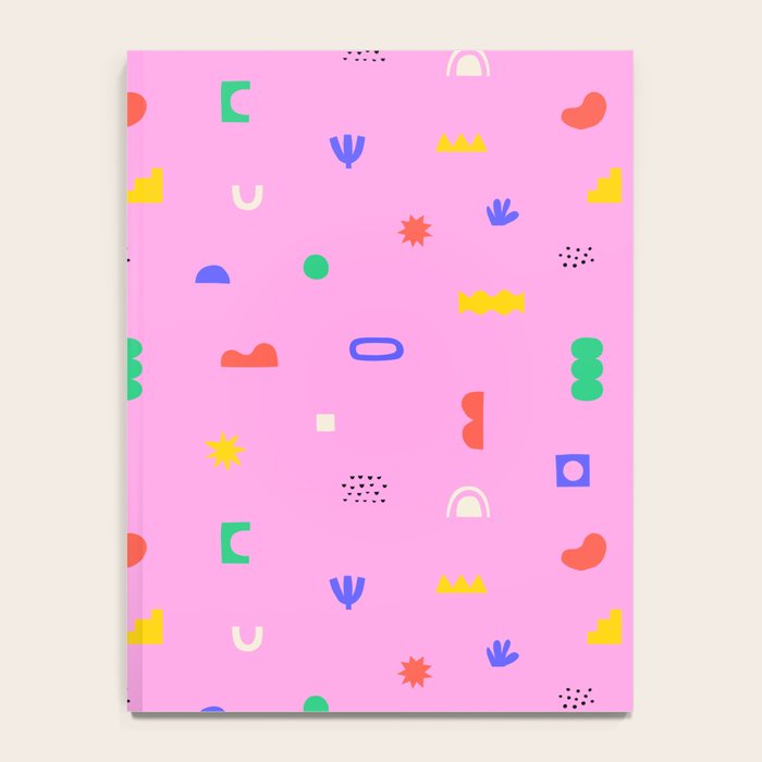 Abstract colorful organic shape art pattern Notebook Gallery Image 4
