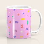 Abstract colorful organic shape art pattern Coffee Mug Gallery Image 1