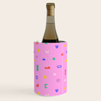 Abstract colorful organic shape art pattern Wine Chiller Gallery Image 2