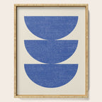 Half Circle 3 - Blue Serving Tray Gallery Image 1