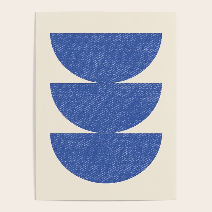Half Circle 3 - Blue Poster Gallery Image 1