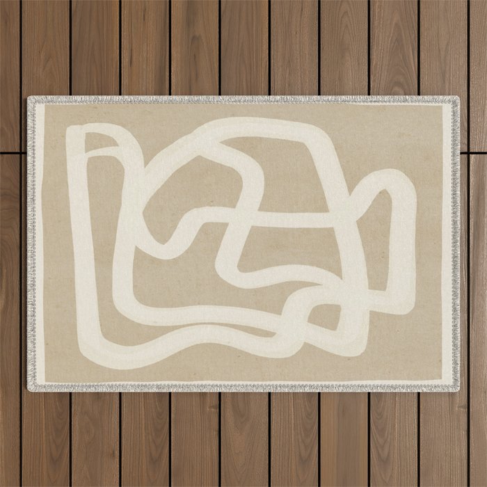 Abstract Lines 23 Outdoor Rug Gallery Image 1