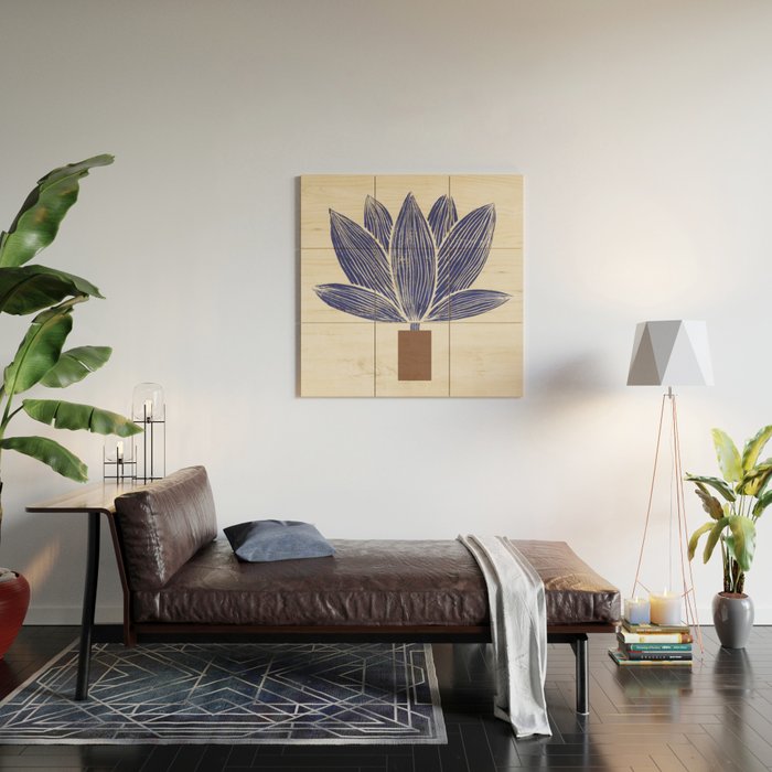 Giant Bloom Wood Wall Art Gallery Image 2