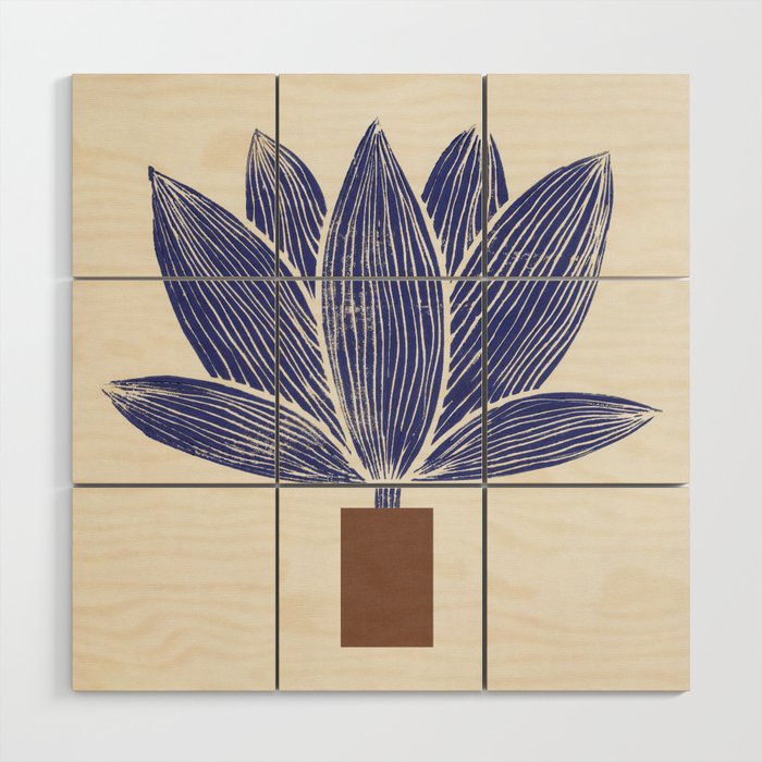 Giant Bloom Wood Wall Art Gallery Image 1