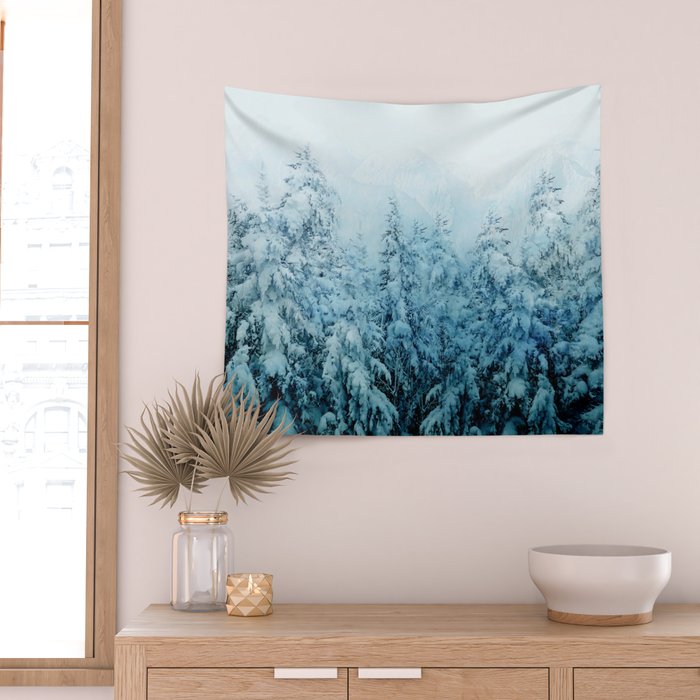 Winter Forest Wall Tapestry Gallery Image 2