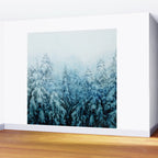 Winter Forest Wall Mural Gallery Image 2