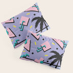 Memphis Pattern 25 - Miami Vice / 80s Retro / Palm Tree Pillow Sham Gallery Image 3