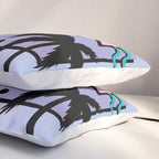 Memphis Pattern 25 - Miami Vice / 80s Retro / Palm Tree Pillow Sham Gallery Image 3