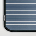 Minimal Line Curvature LXXXIV Nautical Blue Mid Century Modern Arch Abstract Laptop Sleeve Gallery Image 3