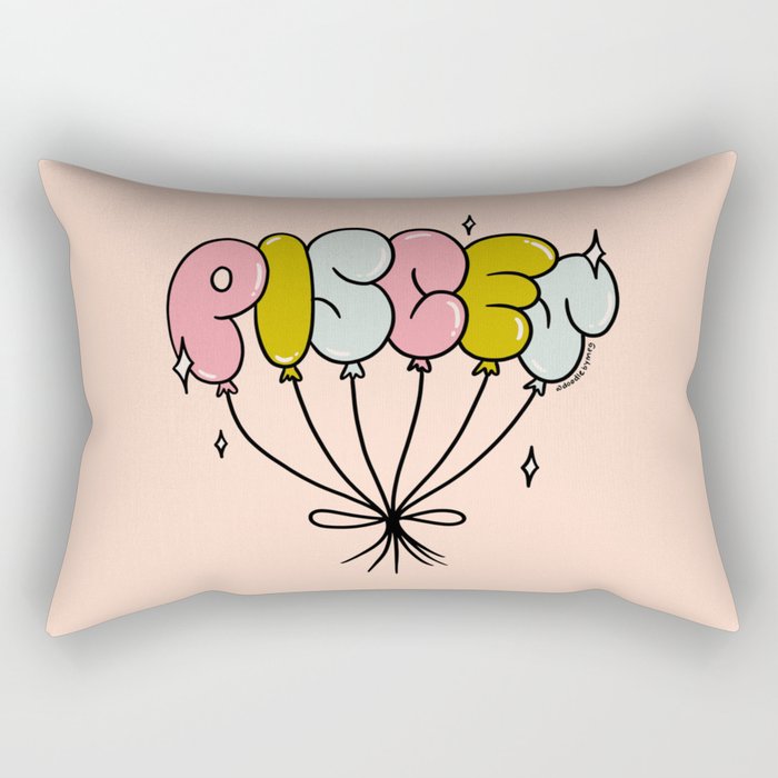 Pisces Balloons Rectangular Pillow Gallery Image 2
