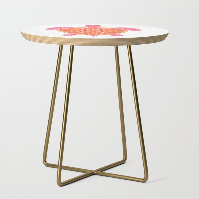 Sea Turtle - Melon Palette Side Table Gallery Image 1