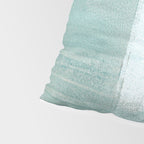 Turquoise Aqua Taupe Geometric Abstract Painting 3 Pillow Sham Gallery Image 4