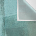 Turquoise Aqua Taupe Geometric Abstract Painting 3 Wall Tapestry Gallery Image 3