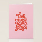 This Must Be The Place (Pink/Red Palette) Stationery Card Gallery Image 2