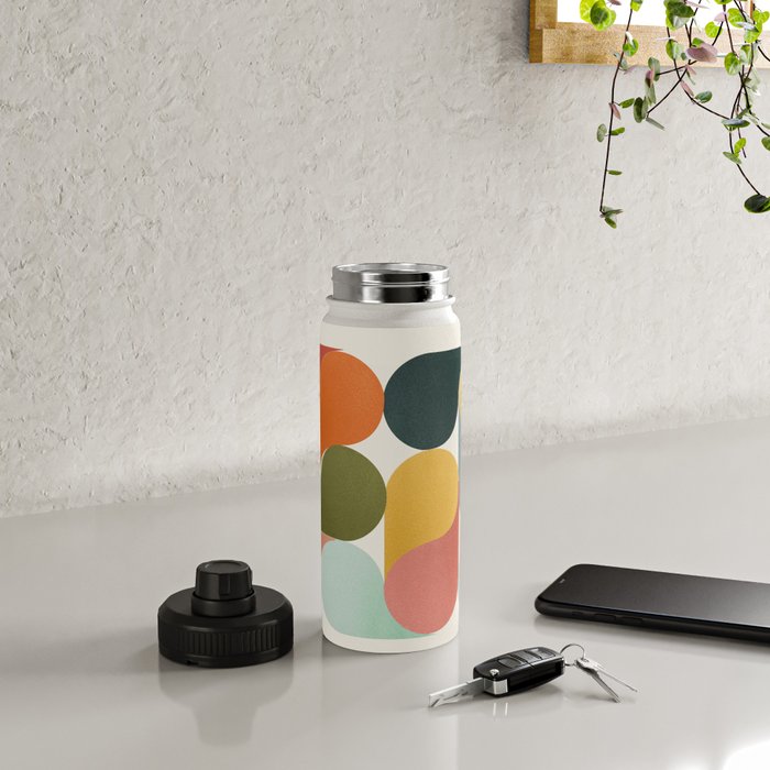 Shapes of color - abstract Water Bottle Gallery Image 4