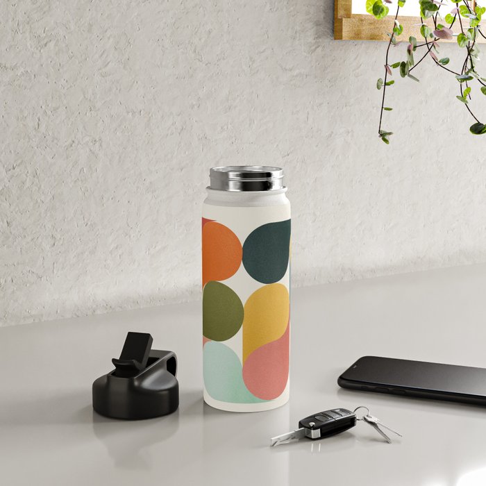 Shapes of color - abstract Water Bottle Gallery Image 4