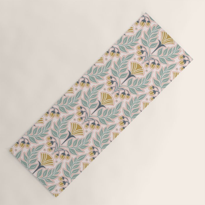 La Floraison - Blush Pink Yoga Mat Gallery Image 1