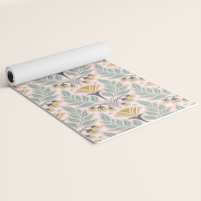 La Floraison - Blush Pink Yoga Mat Gallery Image 2