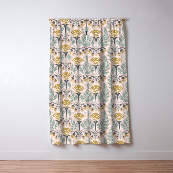 La Floraison - Blush Pink Window Curtain Gallery Image 3
