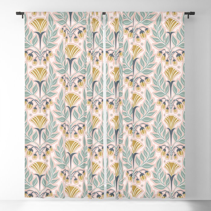 La Floraison - Blush Pink Window Curtain Gallery Image 5