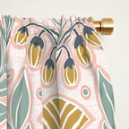 La Floraison - Blush Pink Window Curtain Gallery Image 2