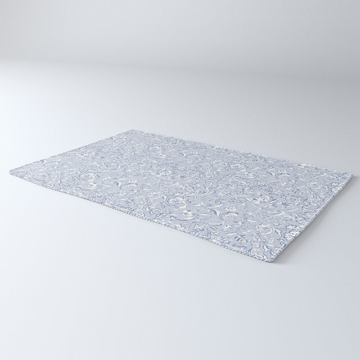 Painterly Florals - Light Blue Rug Gallery Image 3