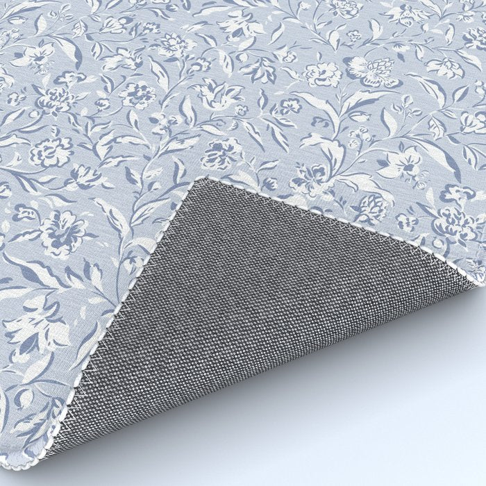 Painterly Florals - Light Blue Rug Gallery Image 4