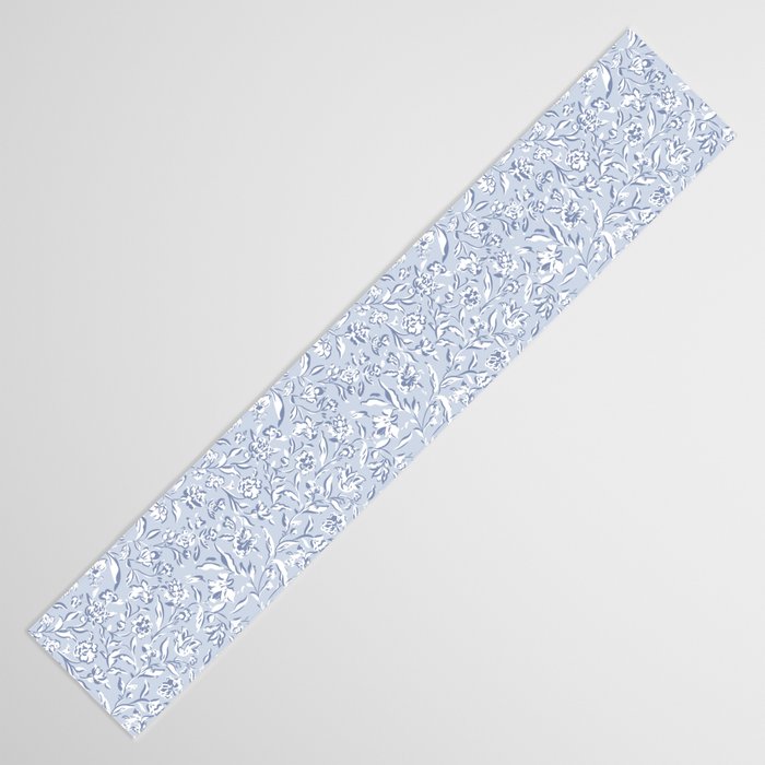 Painterly Florals - Light Blue Table Runner Gallery Image 3