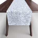 Painterly Florals - Light Blue Table Runner Gallery Image 1