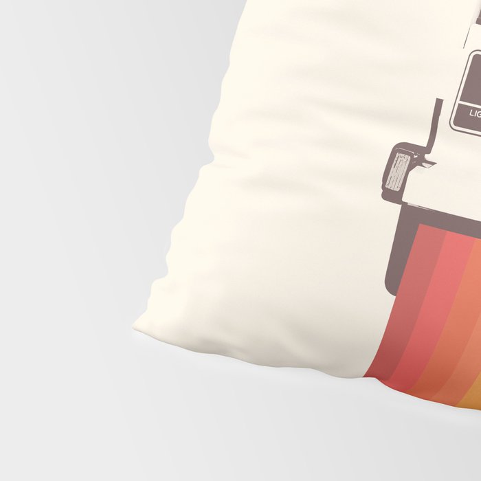Instant Camera Rainbow Pillow Sham Gallery Image 4