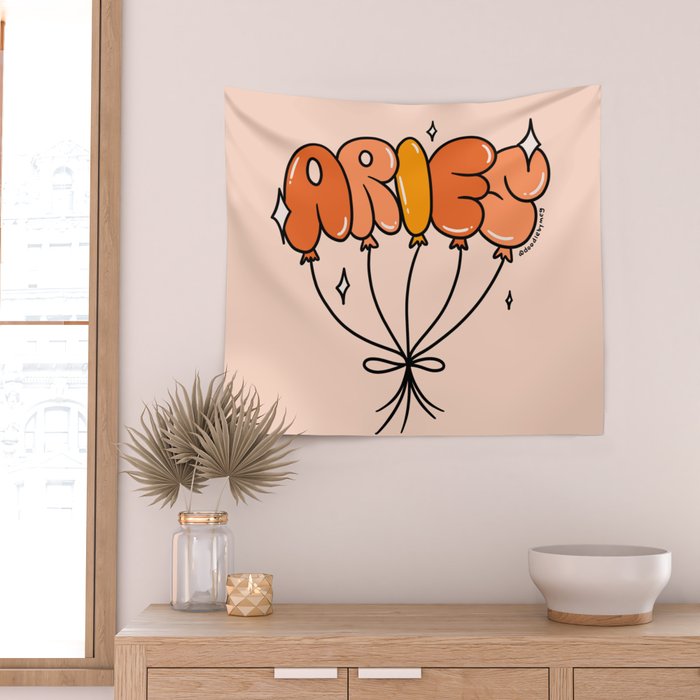 Aries Balloons Wall Tapestry Gallery Image 2