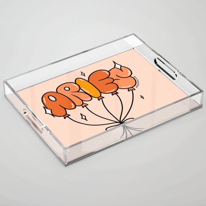 Aries Balloons Acrylic Tray Gallery Image 1