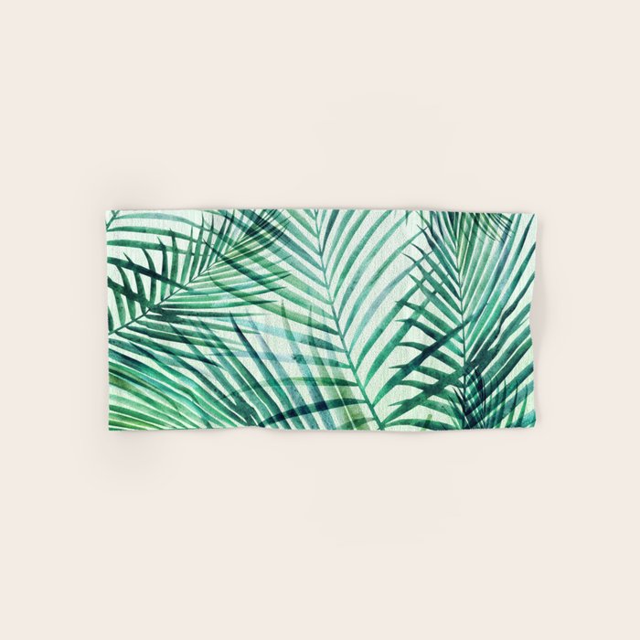 Tropical Fronds Abstract Design Bath Towel Gallery Image 1