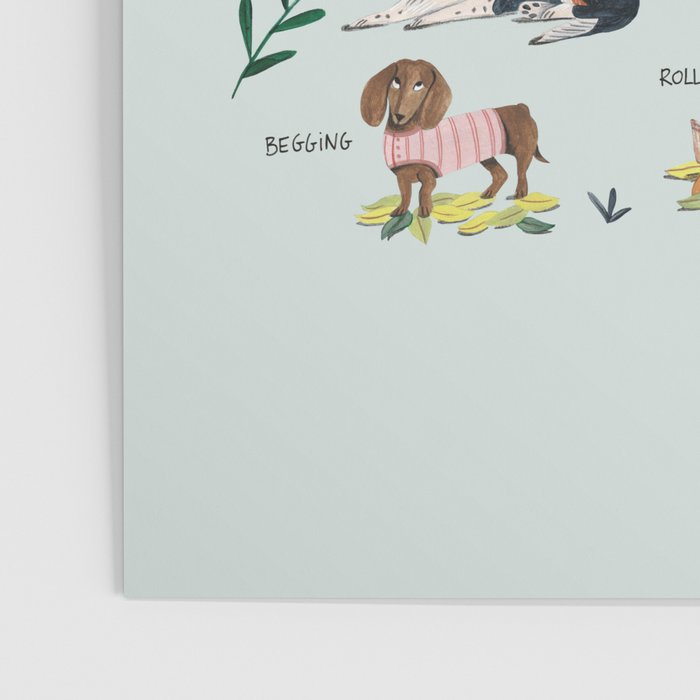 Dog lover person cute dogs breed pattern Poster Gallery Image 3