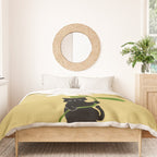 Cat with flower Duvet Cover Gallery Image 3