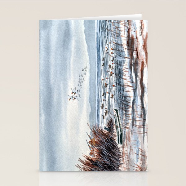 Duck Hunting For Canvasbacks Stationery Card Gallery Image 2