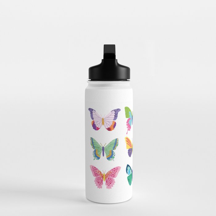 Colorful Butterflies  Water Bottle Gallery Image 3