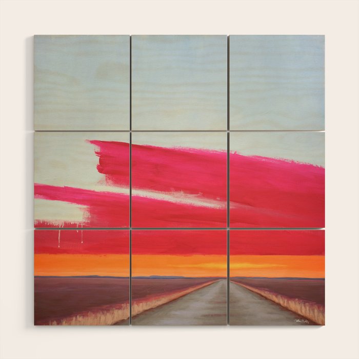Late Winter Sunset Wood Wall Art Gallery Image 1